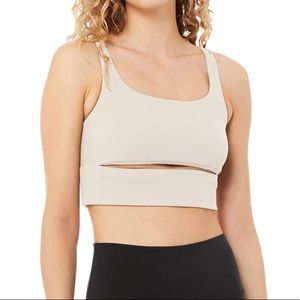 ALO YOGA slit bra - bone - M